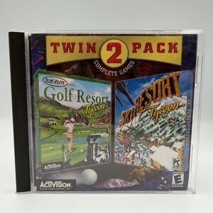 Activision Twin 2 Pack Golf Resort Tycoon and Ski Resort Tycoon PC Games CD-ROM